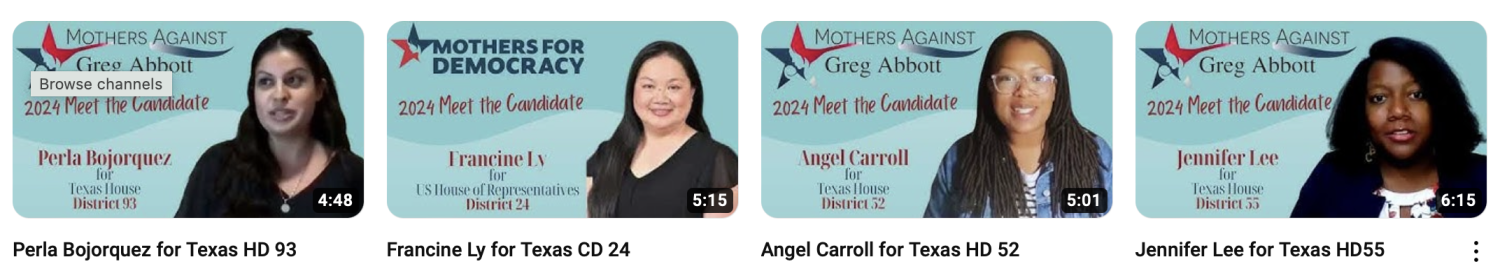 Mothers Against Greg Abbott 2024 Candidate Webinar Series