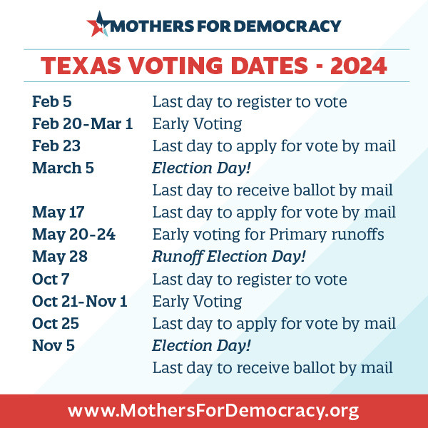 Texas Voting Dates - 2024