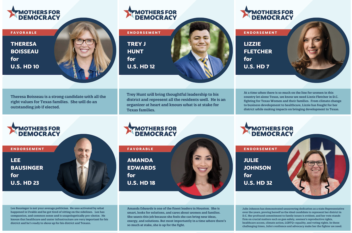 2024 Mothers for Democracy Endorsements for U.S. Congress