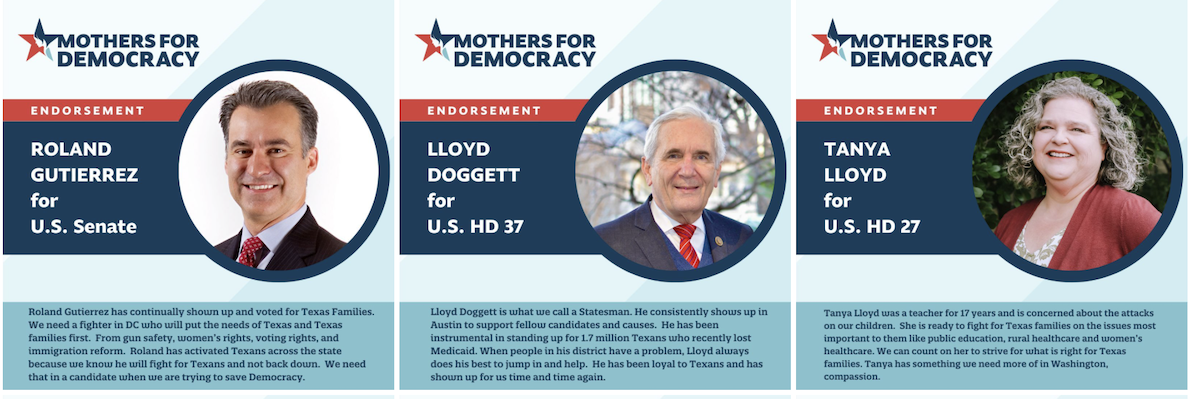 2024 Mothers for Democracy Endorsements for U.S. Congress