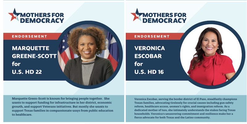 2024 Mothers for Democracy Endorsements for U.S. Congress