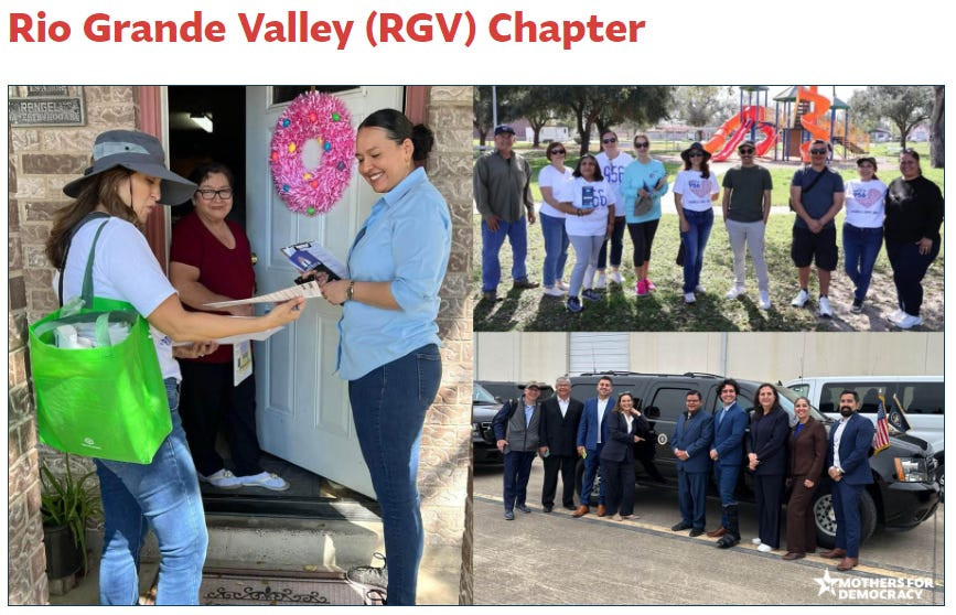 Mothers for Democracy Rio Grande Valley Volunteers