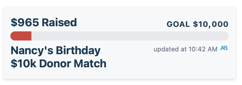 Help us meet our 10K goal!